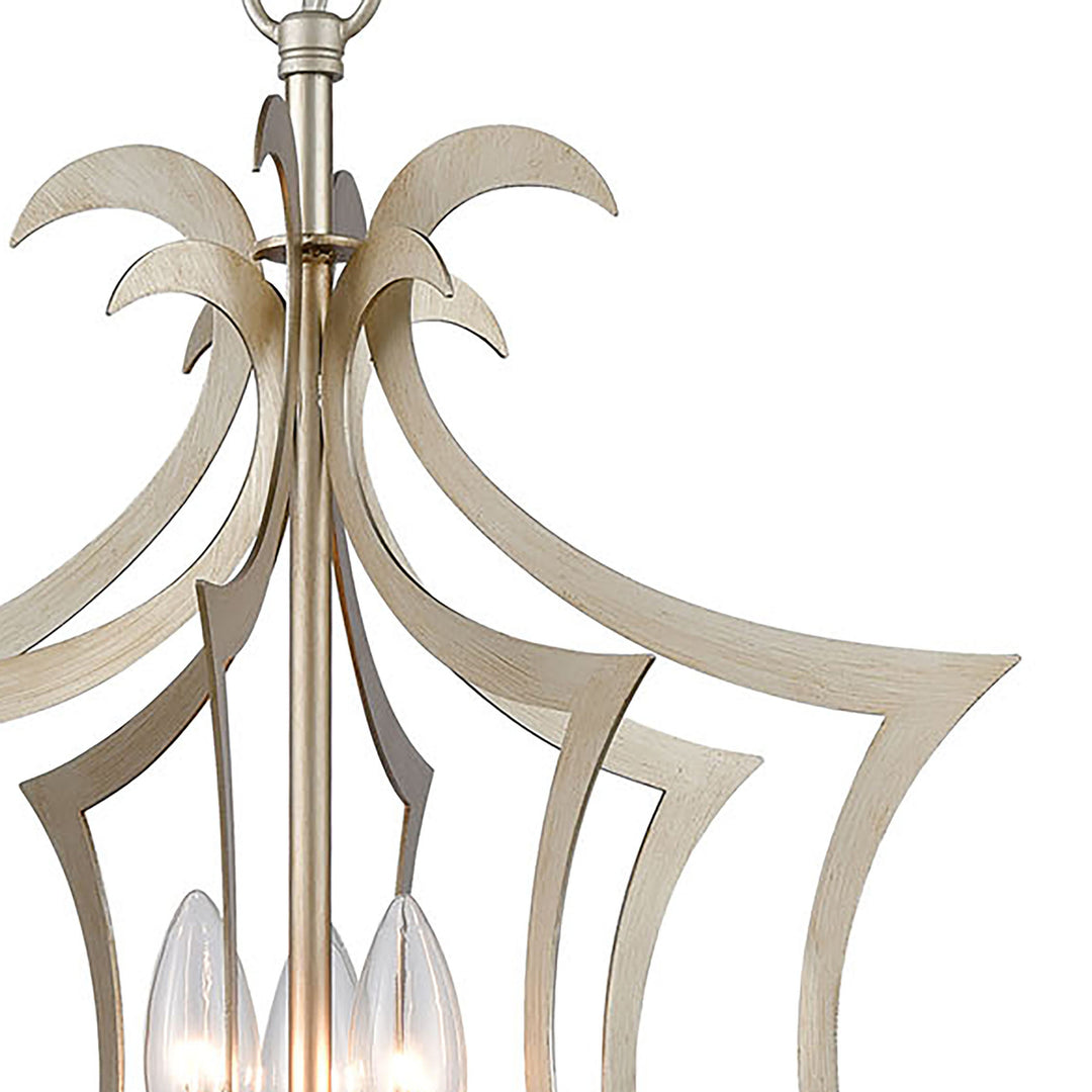 Delray 15 Wide 3-Light Pendant - Aged Silver Image 4