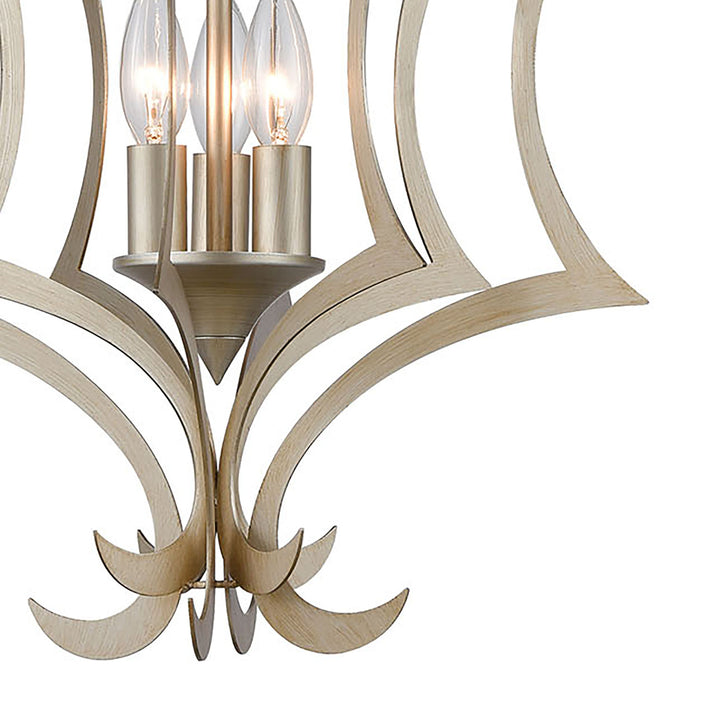 Delray 15 Wide 3-Light Pendant - Aged Silver Image 5