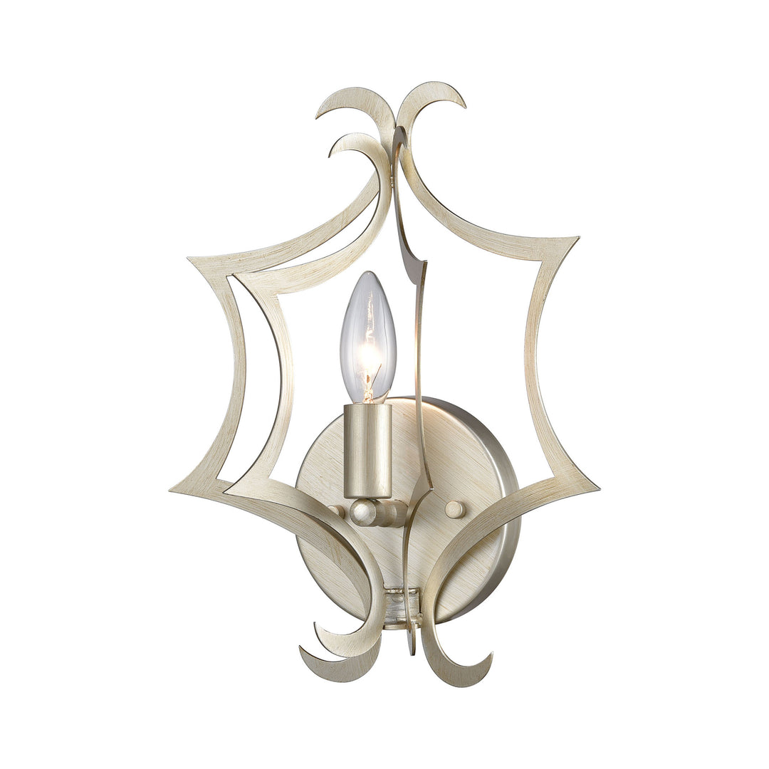 Delray 13 High 1-Light Sconce - Aged Silver Image 2