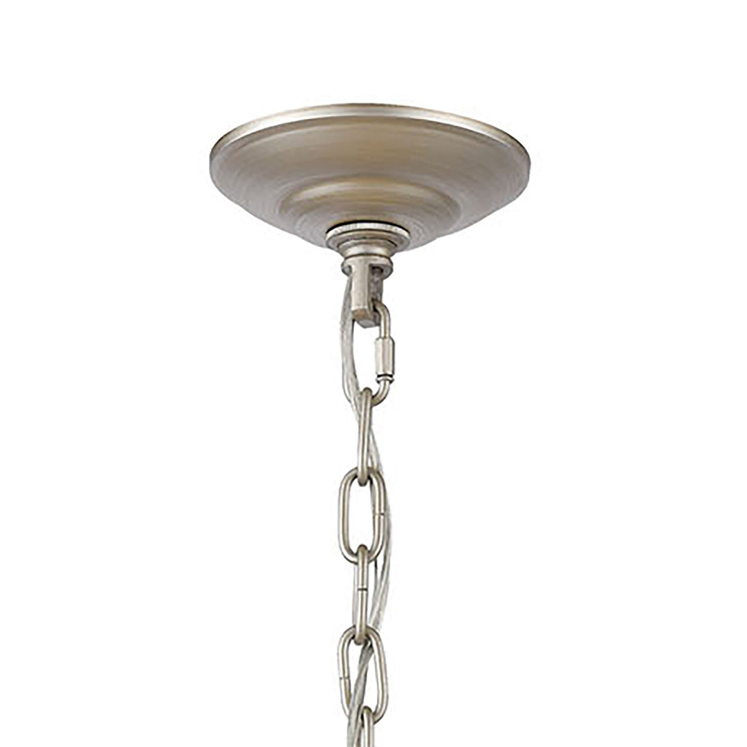 Delray 21 Wide 6-Light Pendant - Aged Silver Image 3