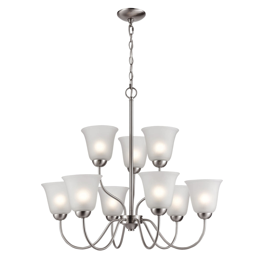 Conway 26 Wide 9-Light Chandelier - Brushed Nickel Image 1