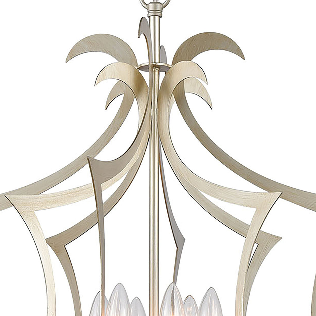 Delray 21 Wide 6-Light Pendant - Aged Silver Image 4