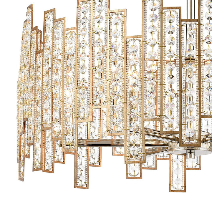 Equilibrium 24 Wide 6-Light Chandelier - Matte Gold Image 3