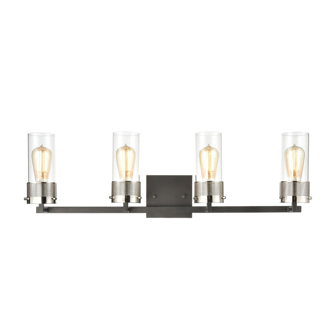 Bergenline 32 Wide 4-Light Vanity Light - Matte Black Image 1