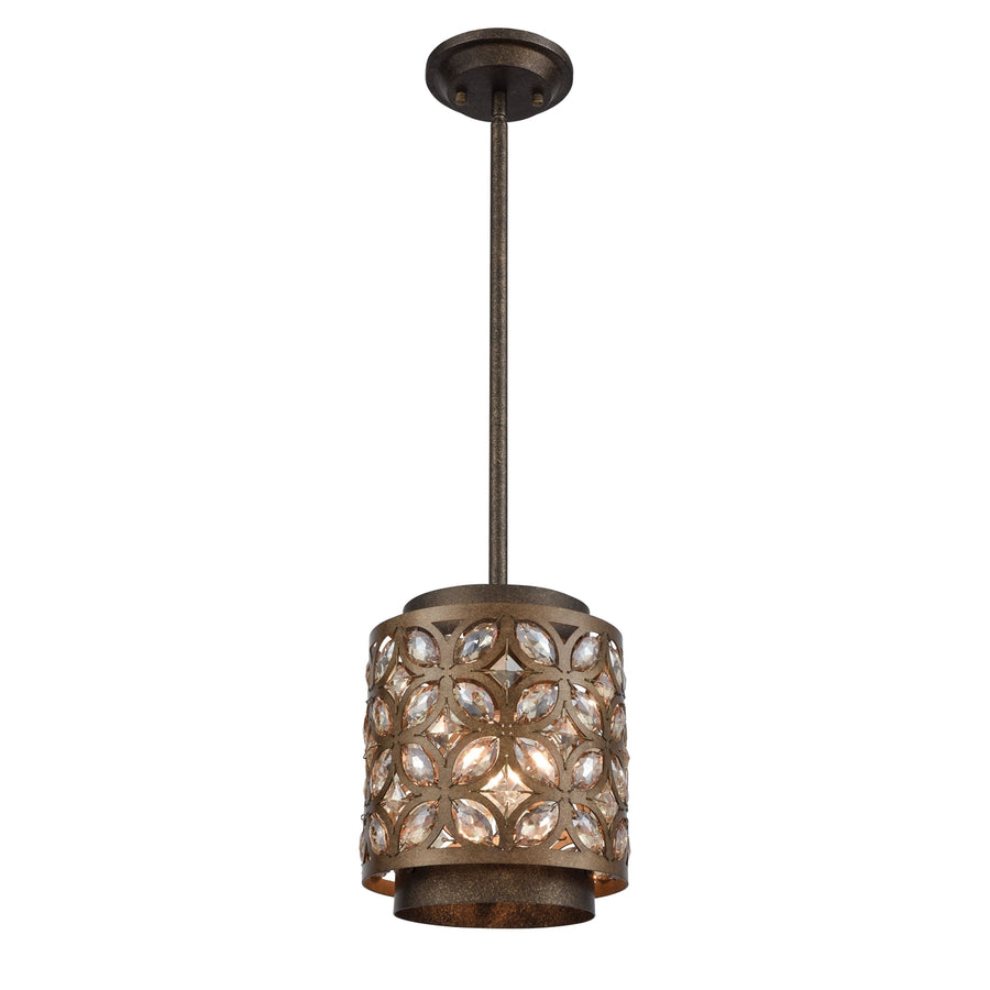 Rosslyn 8 Wide 1-Light Mini Pendant - Mocha Image 1