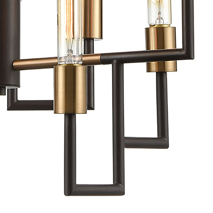 Congruency 23 Wide 9-Light Chandelier - Oil Rubbed Bronze Image 5