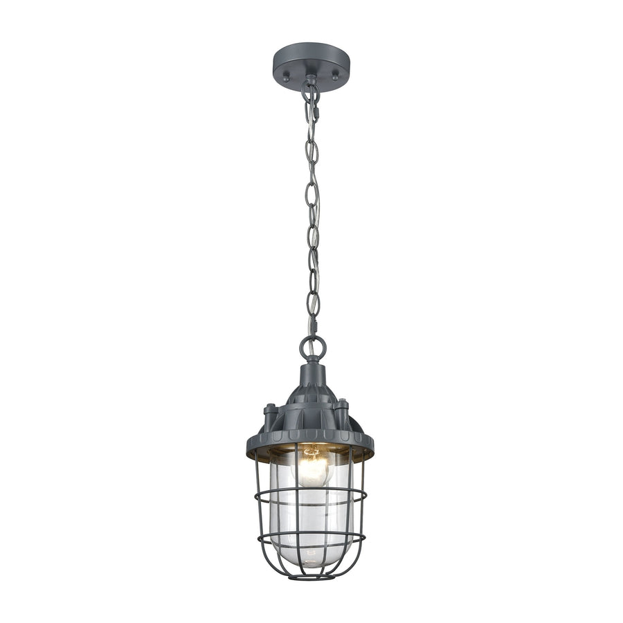 Steel Trap 6 Wide 1-Light Mini Pendant - Gray Image 1