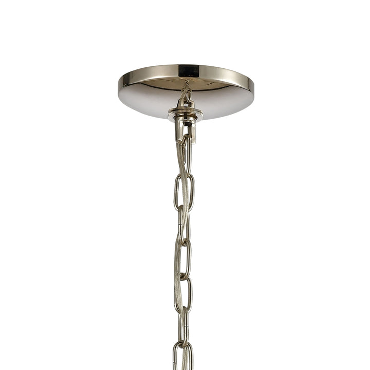 Geosphere 15 Wide 3-Light Chandelier - Polished Nickel Image 2