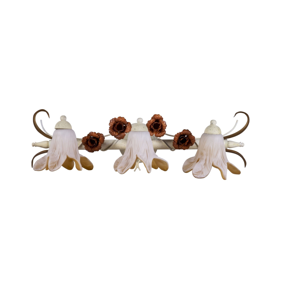 3 Light Wall Bracket - Speckled Ivory Image 1