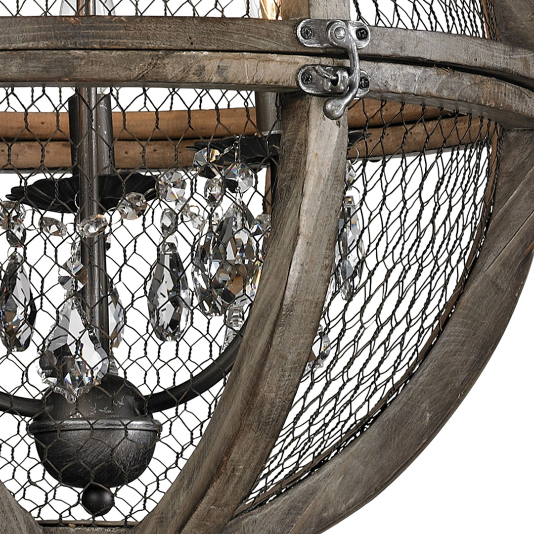 Renaissance Invention 18 Wide 3-Light Pendant - Weathered Zinc Image 3