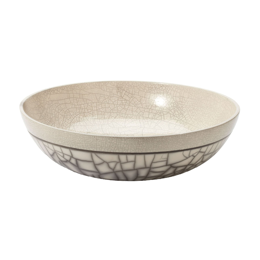 Raku Bowl in Gray Sand Image 1