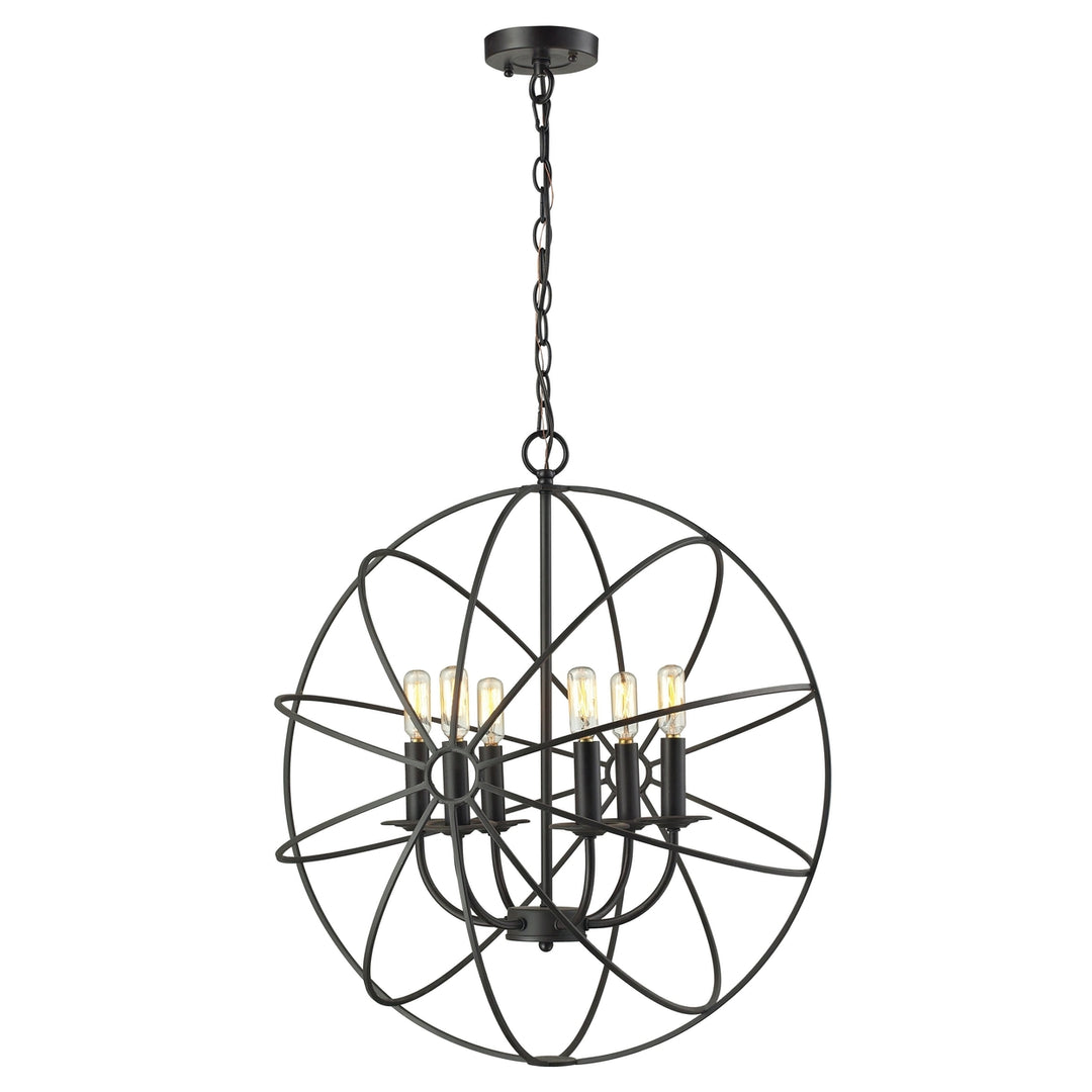 Yardley 23 Wide 6-Light Chandelier - Oil Rubbed Bronze Image 1