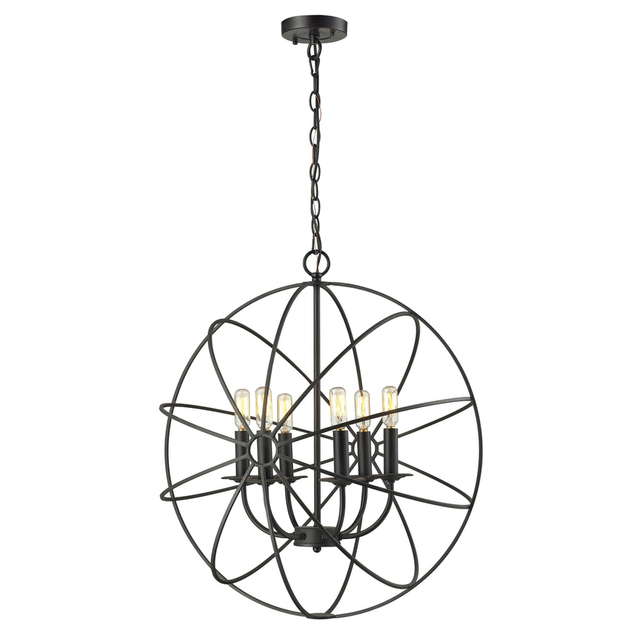 Yardley 23 Wide 6-Light Chandelier - Oil Rubbed Bronze Image 1