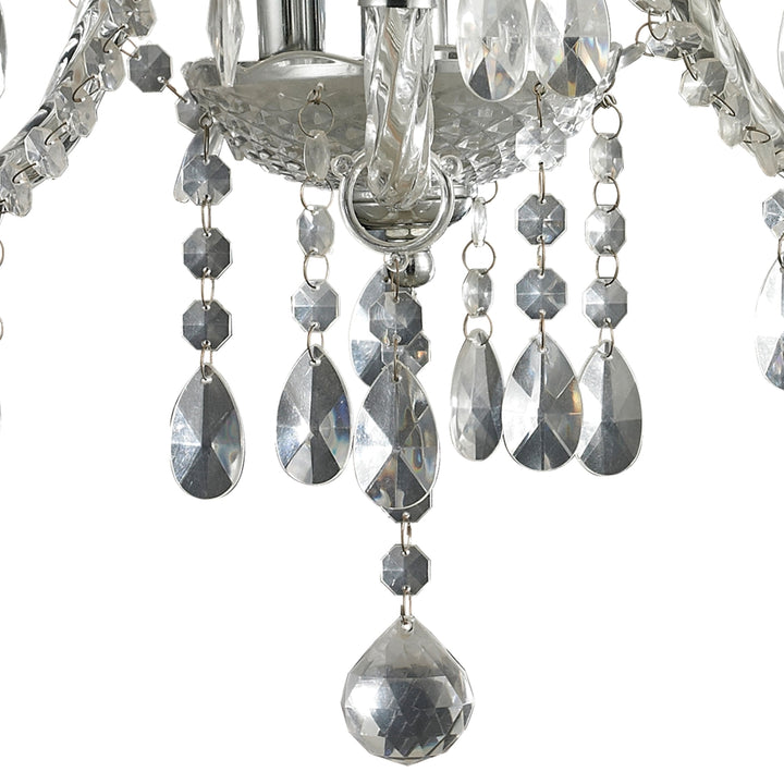 Theatre 16 Wide 3-Light Chandelier - Clear Image 3