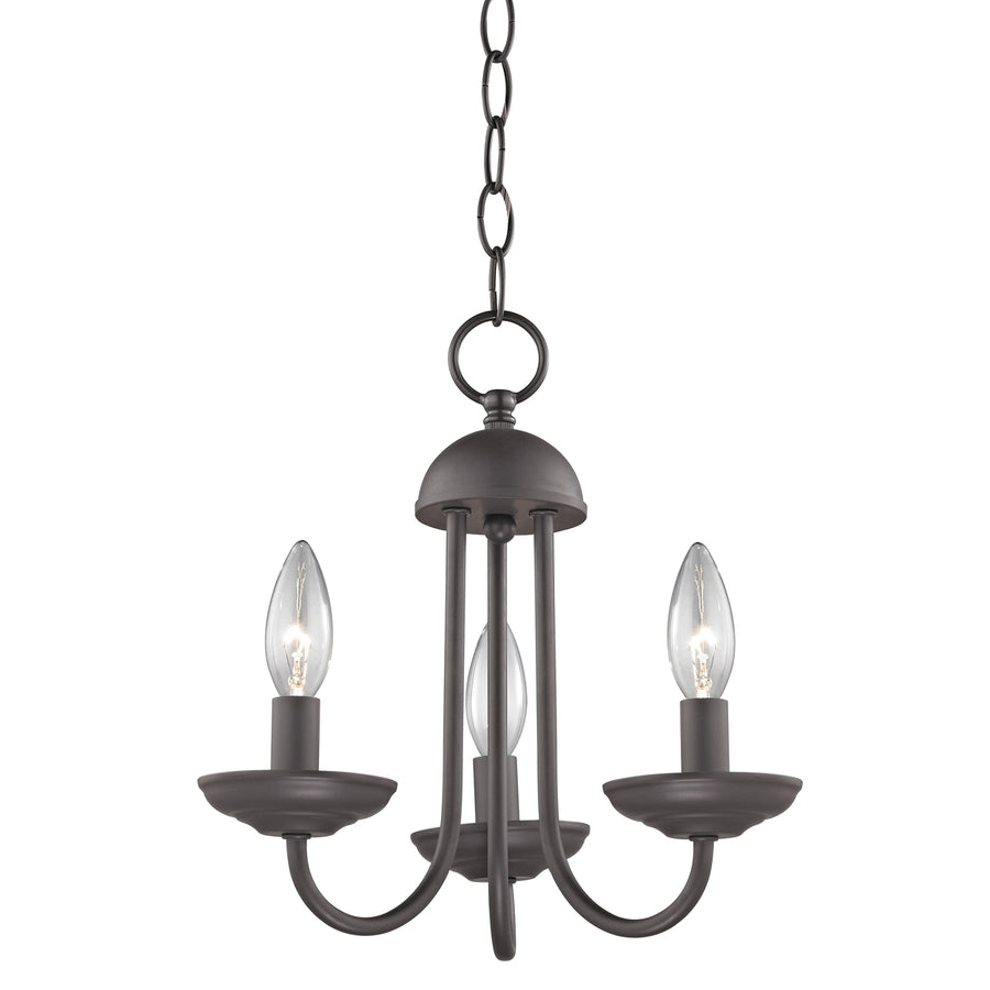 Williamsport 12 Wide 3-Light Chandelier - Oil Rubbed Bronze Image 1