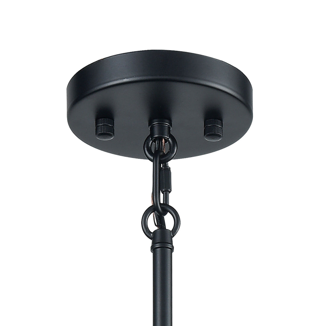 Livingston 17 Wide 5-Light Chandelier - Matte Black Image 3