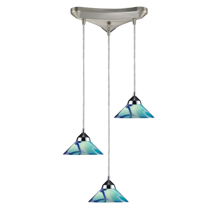 Refraction 30 Wide 6-Light Pendant [1477/1CAR-ELK] Image 2