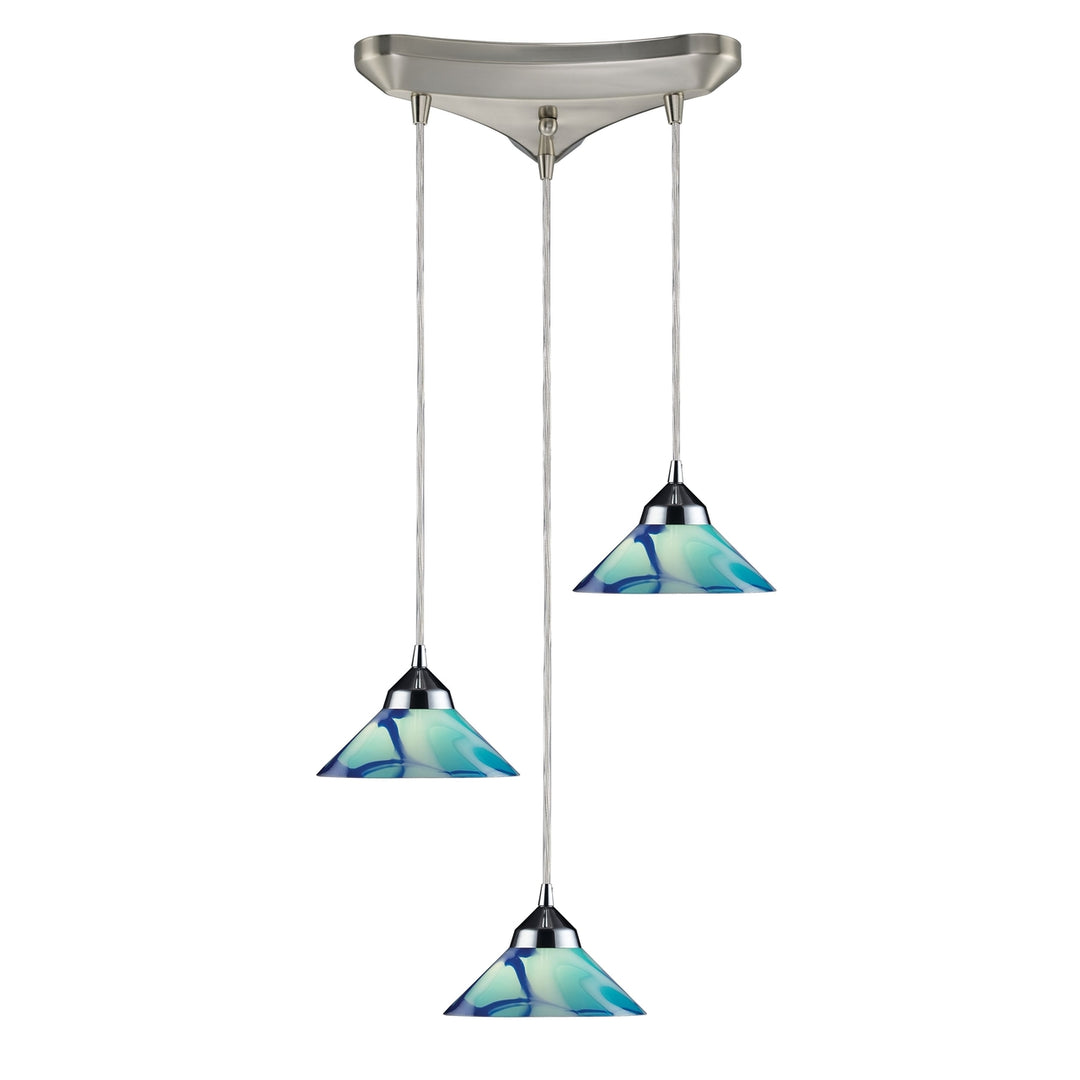 Refraction 30 Wide 6-Light Pendant [1477/1CAR-ELK] Image 1