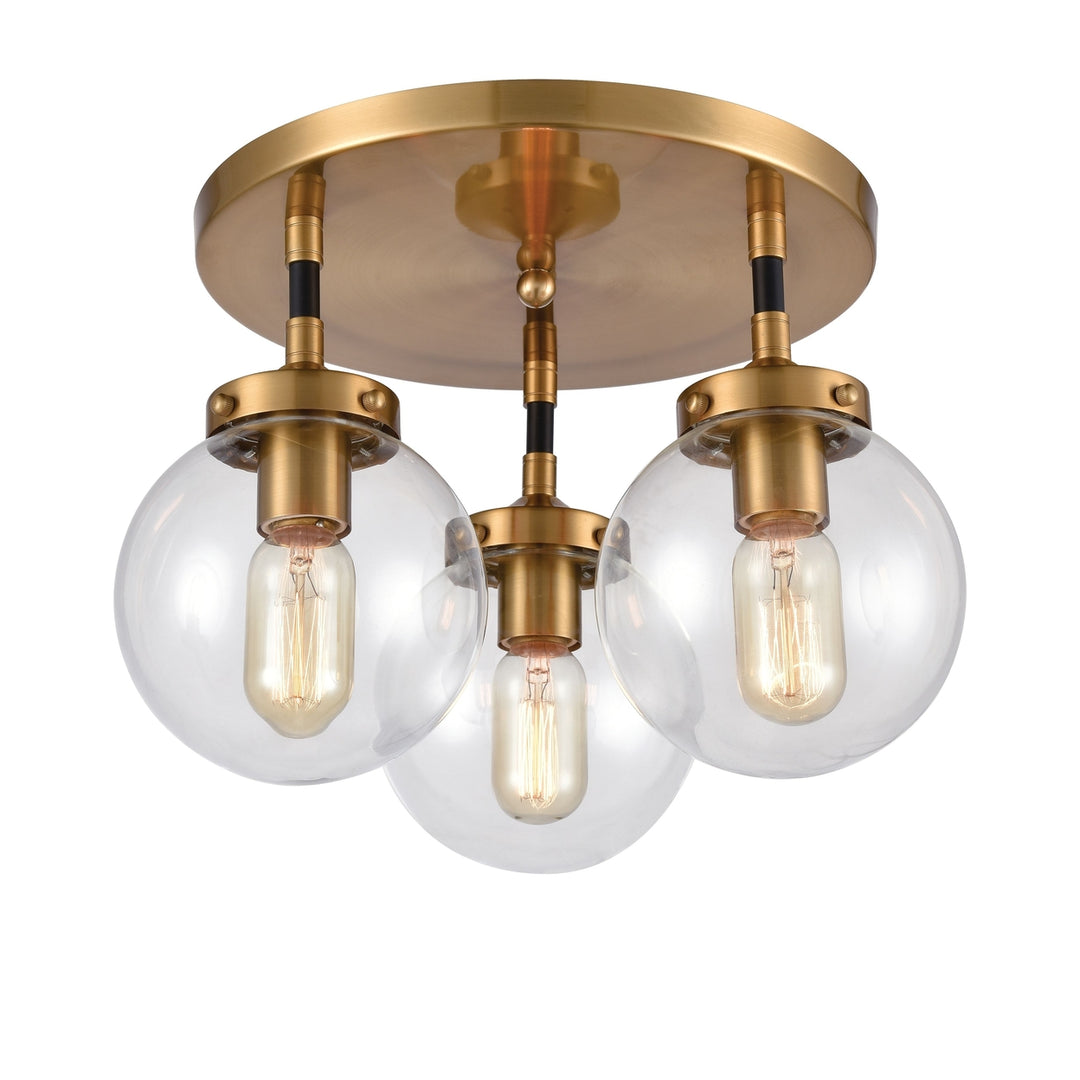 Boudreaux 15 Wide 3-Light Semi Flush Mount [15342/3-ELK] Image 1