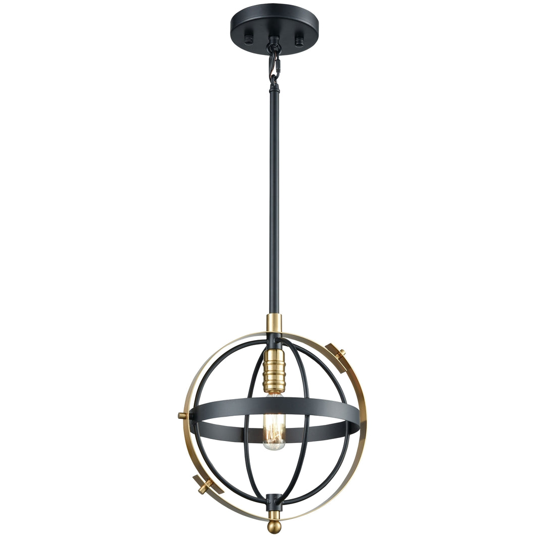 Caldwell 10 Wide 1-Light Mini Pendant - Matte Black Image 1