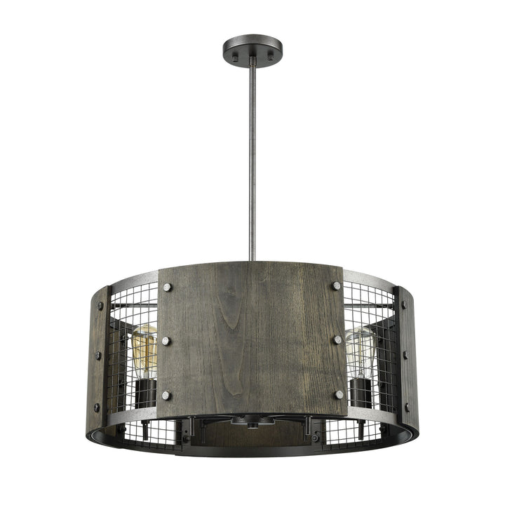 Halstead 24 Wide 6-Light Chandelier - Ash Gray Image 5