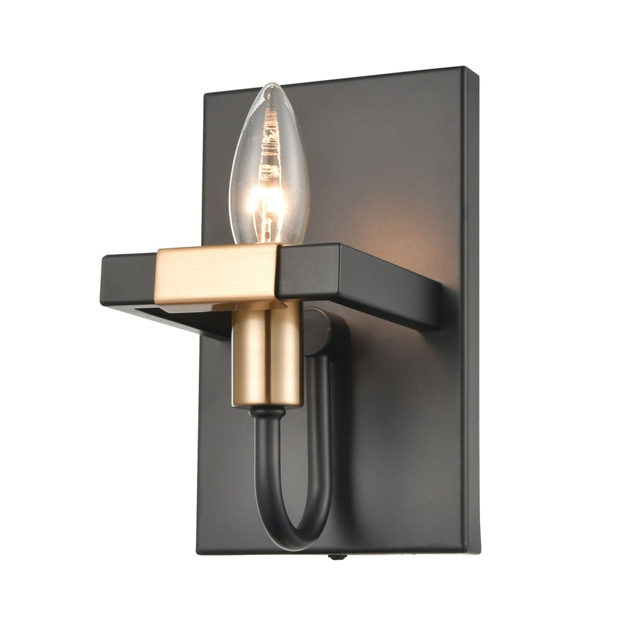 Heathrow 8 High 1-Light Sconce - Matte Black Image 1