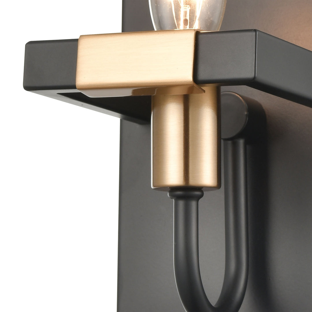 Heathrow 8 High 1-Light Sconce - Matte Black Image 4