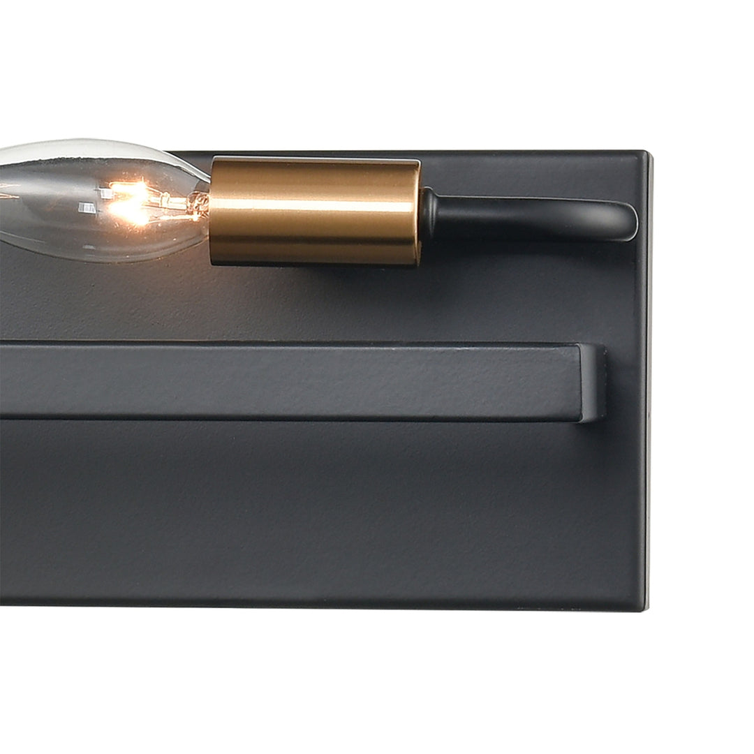 Heathrow 31 Wide 4-Light Vanity Light - Matte Black Image 4