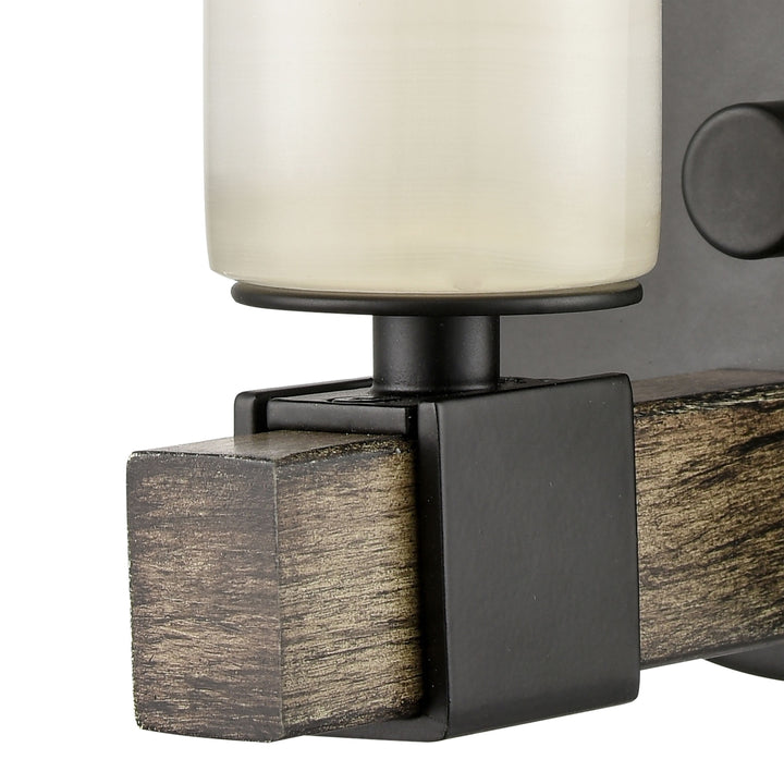 Stone Manor 5 High 1-Light Sconce - Matte Black Image 3