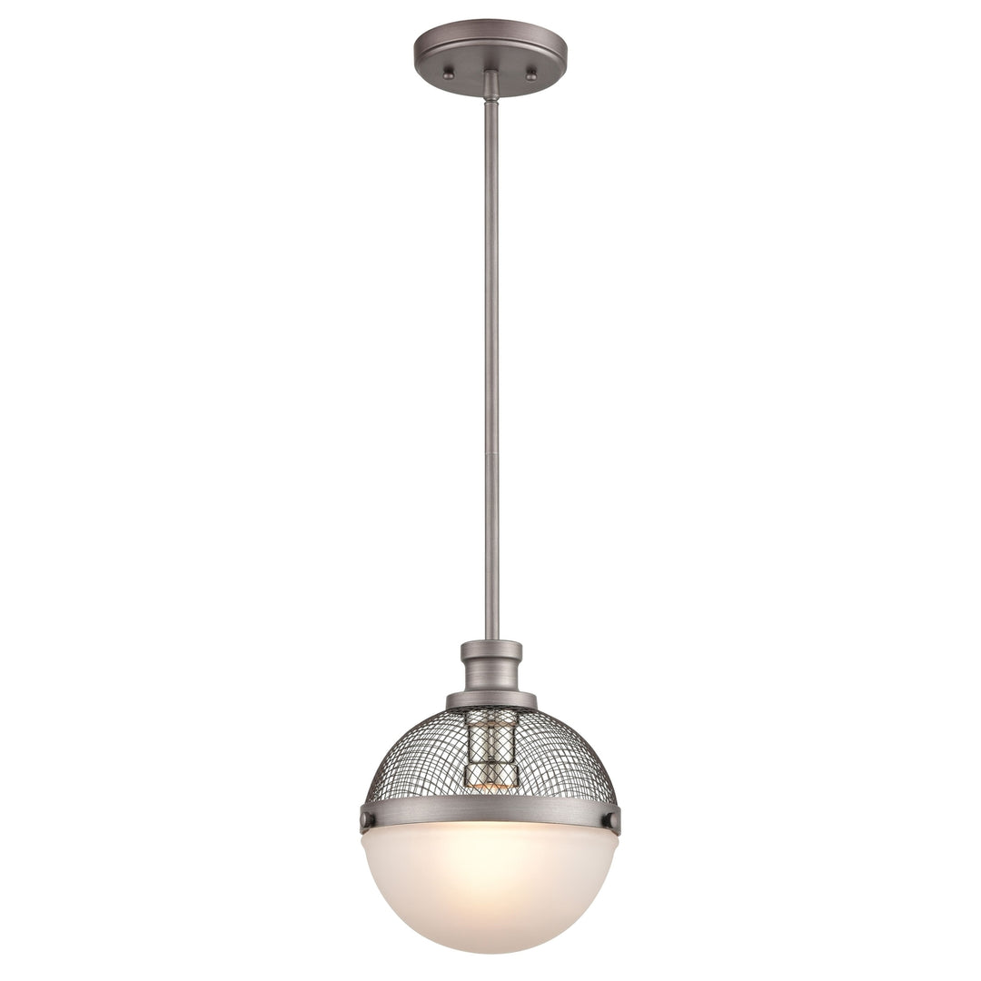 Calabria 9 Wide 1-Light Mini Pendant - Weathered Zinc Image 1