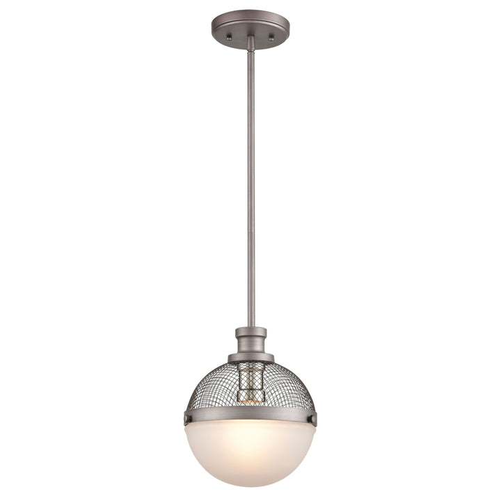 Calabria 9 Wide 1-Light Mini Pendant - Weathered Zinc Image 1