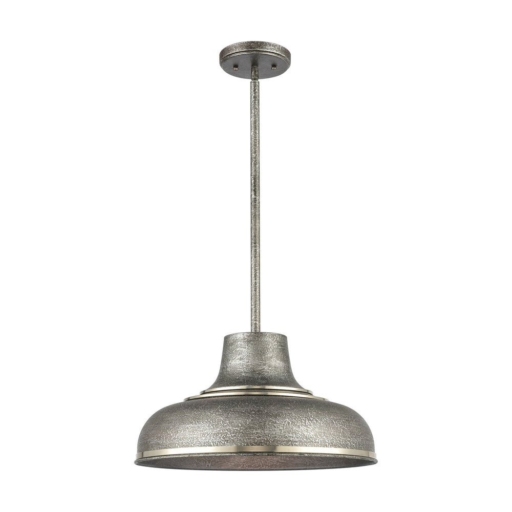 Kerin 16 Wide 1-Light Pendant - Textured Silver Gray Image 2