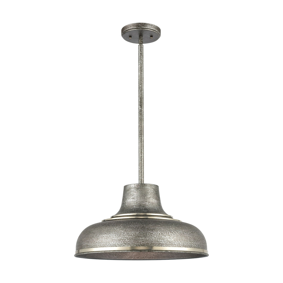 Kerin 16 Wide 1-Light Pendant - Textured Silver Gray Image 2