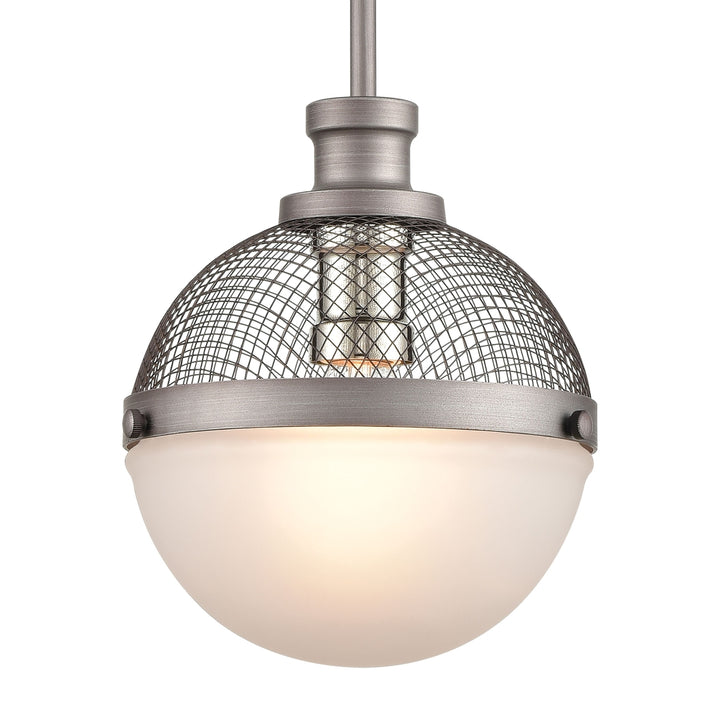 Calabria 9 Wide 1-Light Mini Pendant - Weathered Zinc Image 4