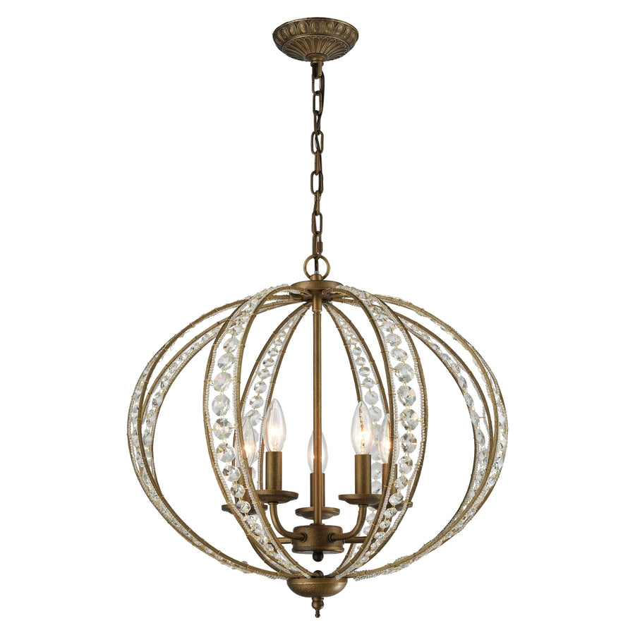 Elizabethan 21 Wide 5-Light Chandelier - Dark Bronze Image 1