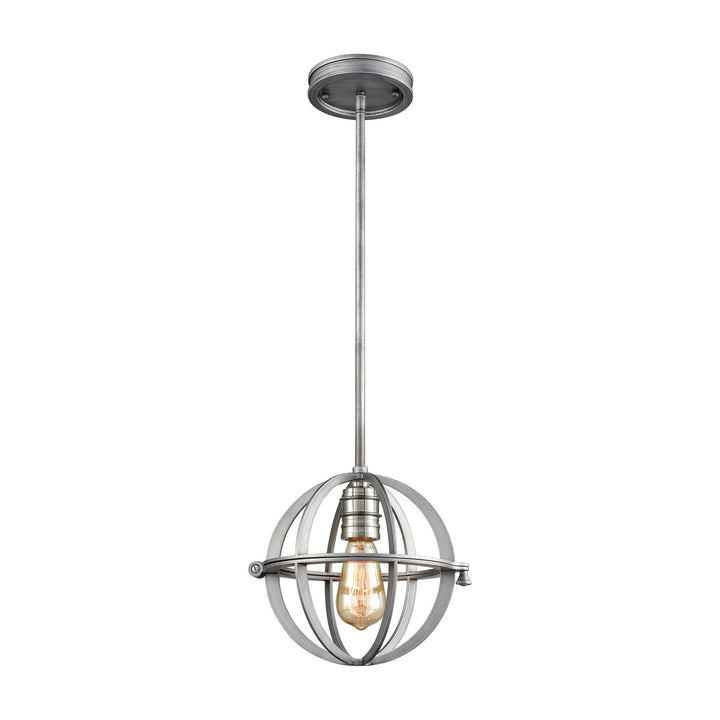 Aubridge 10 Wide 1-Light Mini Pendant - Weathered Zinc [16171/1] Image 1