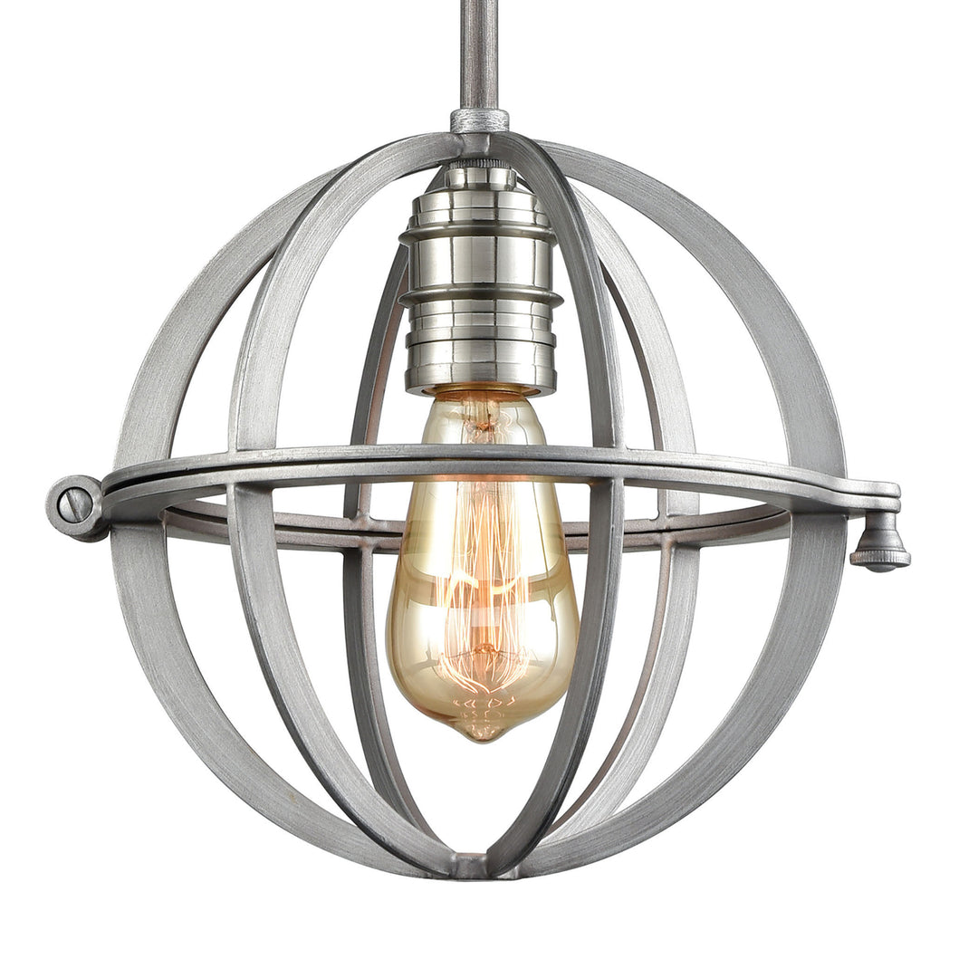 Aubridge 10 Wide 1-Light Mini Pendant - Weathered Zinc [16171/1] Image 4