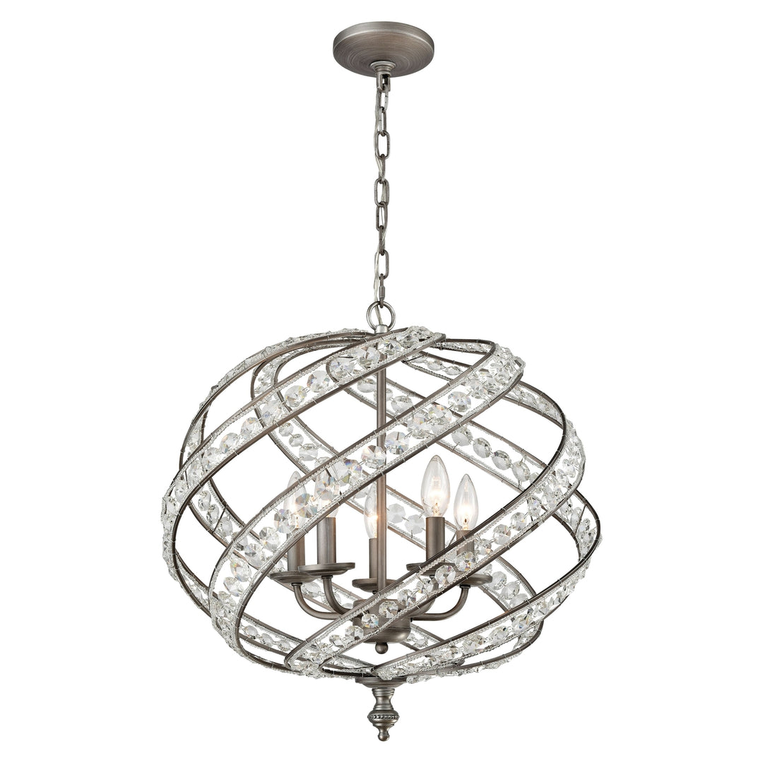 Renaissance 21 Wide 5-Light Chandelier - Weathered Zinc Image 1