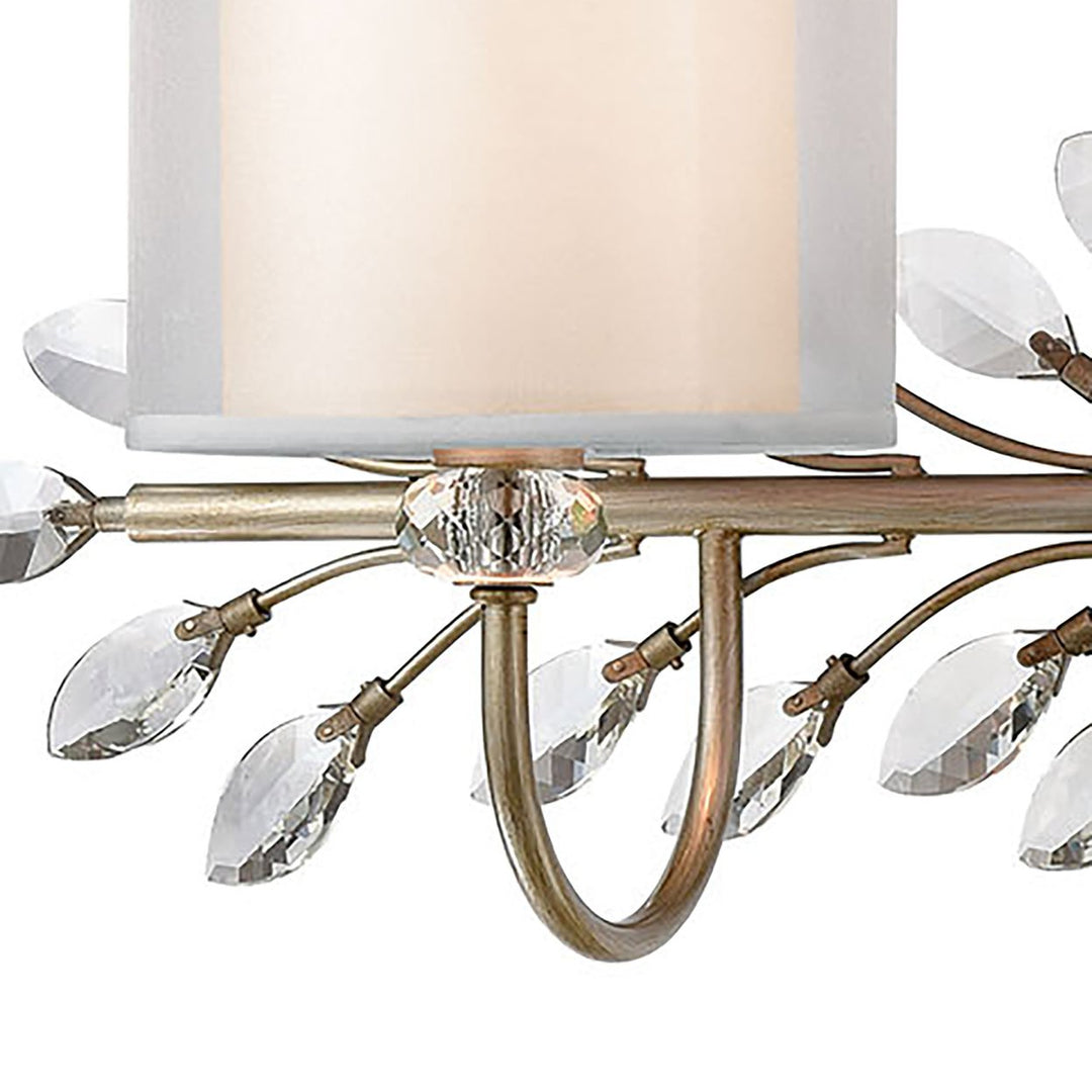 Asbury 34 Wide 3-Light Vanity Light - Aged Silver Image 3