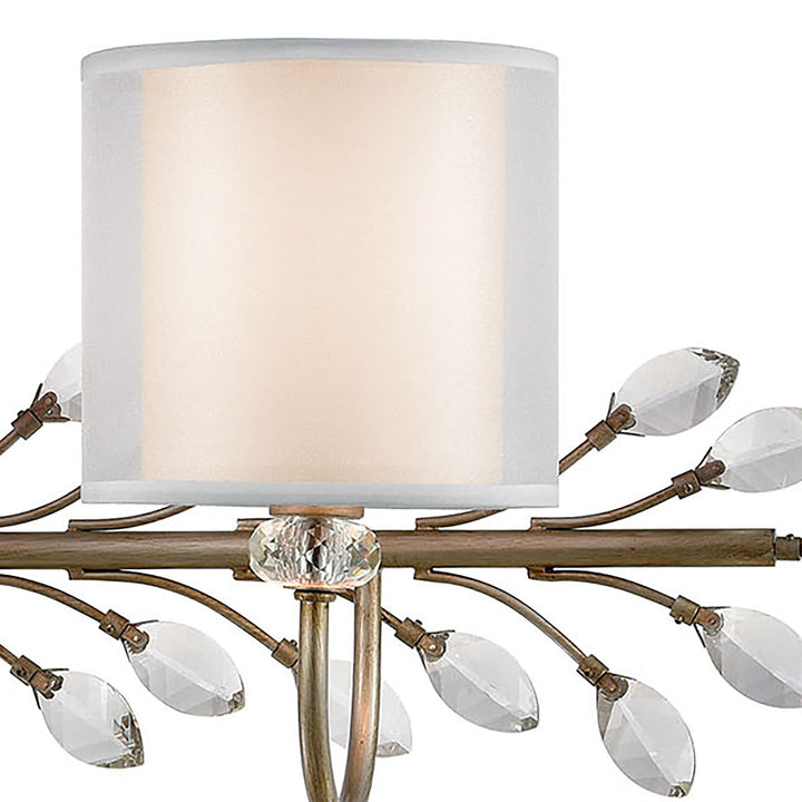 Asbury 34 Wide 3-Light Vanity Light - Aged Silver Image 5