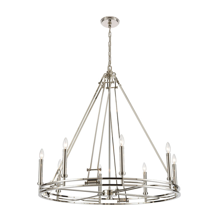 Bergamo 8-Light Chandelier in Polished Nickel Image 1