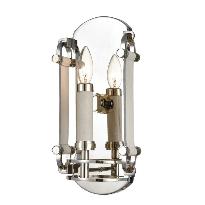 Bergamo 14 High 1-Light Sconce - Polished Nickel Image 1