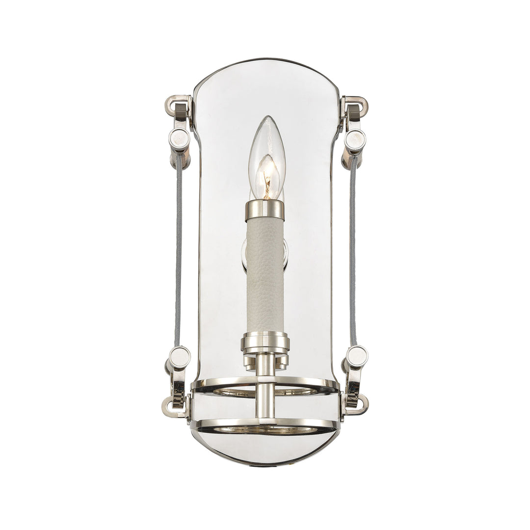 Bergamo 14 High 1-Light Sconce - Polished Nickel Image 2