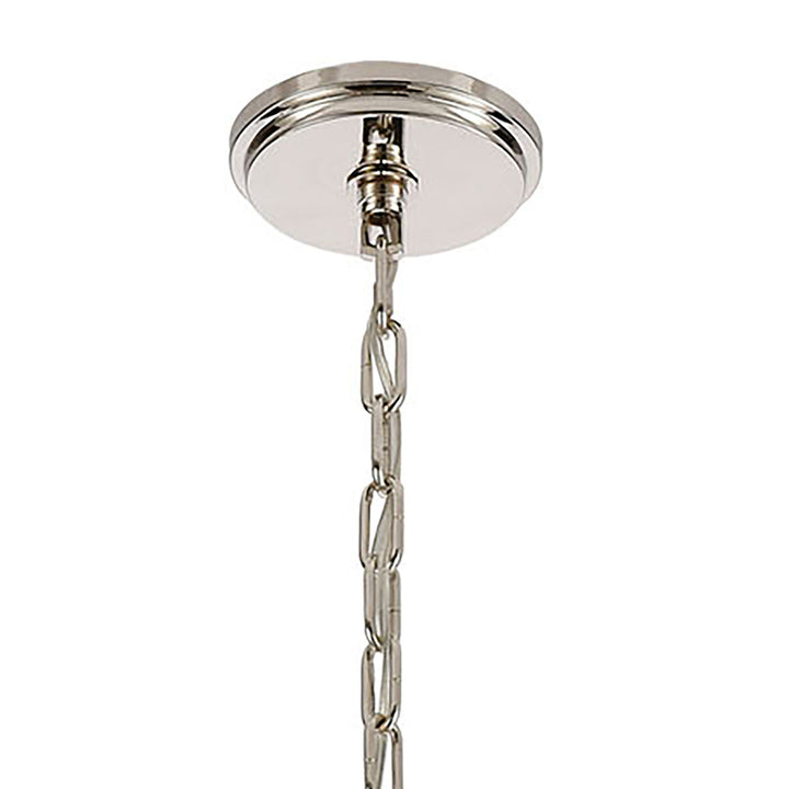 Bergamo 8-Light Chandelier in Polished Nickel Image 4