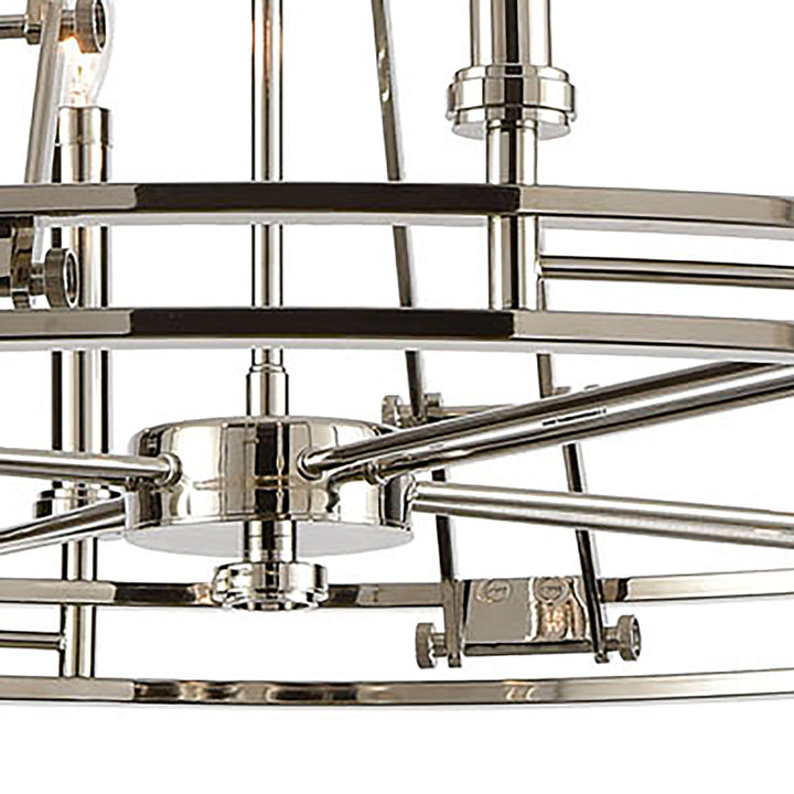 Bergamo 8-Light Chandelier in Polished Nickel Image 5