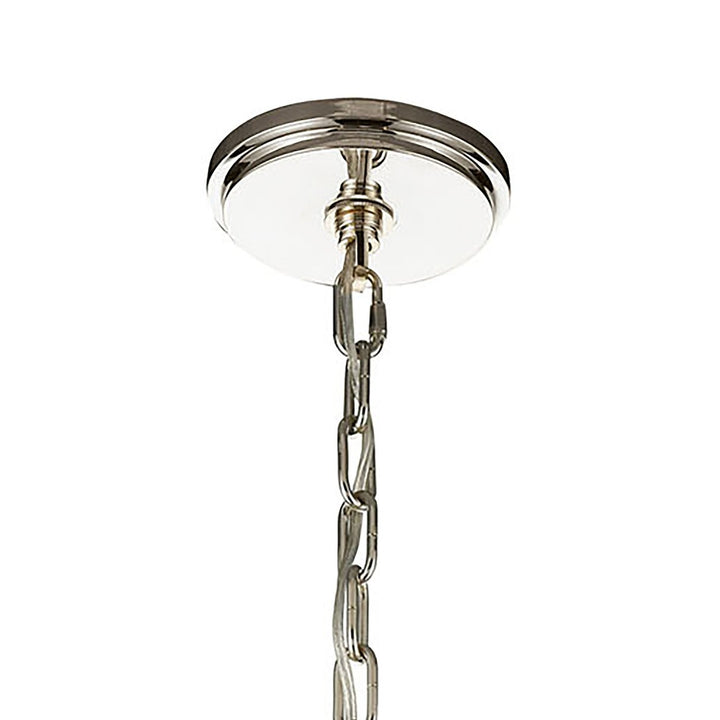 Bergamo 29 Wide 6-Light Chandelier - Polished Nickel Image 4