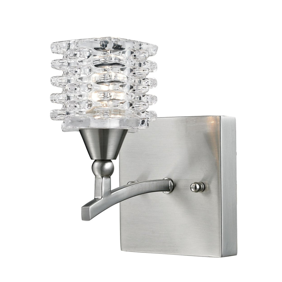 Matrix 4 Wide 1-Light Vanity Light - Satin Nickel Image 1