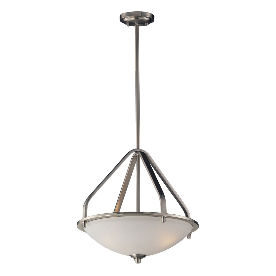 Mayfield 17 Wide 3-Light Pendant - Brushed Nickel Image 1