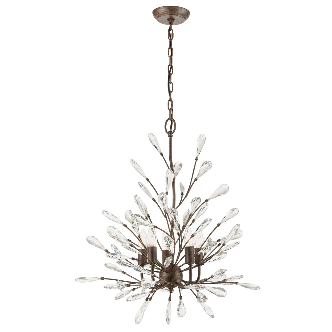 Crislett 25 Wide 5-Light Chandelier - Sunglow Bronze Image 1