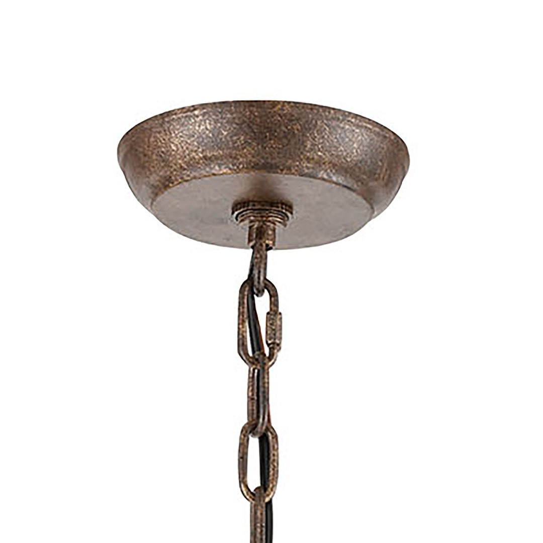 Crislett 25 Wide 5-Light Chandelier - Sunglow Bronze Image 3